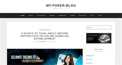 Desktop Screenshot of my-poker-blog.com