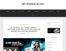 Tablet Screenshot of my-poker-blog.com